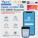VGATE VLINKER BM ELM327 для BMW Scanner Wi -Fi Bluetooth 4.0 OBD2 OBD 2 CAR диагностический инструмент автоматического сканирования ELM 327 V1 5