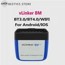 vLinker BM ELM327 Для B-mw Сканера Wifi Bluetooth 4,0 OBD2 OBD 2 Автомобильный Диагностический Инструмент автоматического Сканирования Bimmercode ELM 327 V1 5