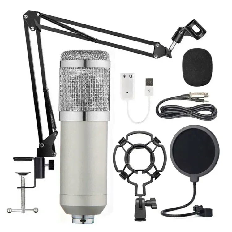 ISA Микрофон студийный BM 800, серебристый-0