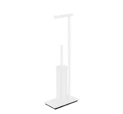 Стойка для ершика и бумагодержателя Colombo Design Square B9907.BM белая