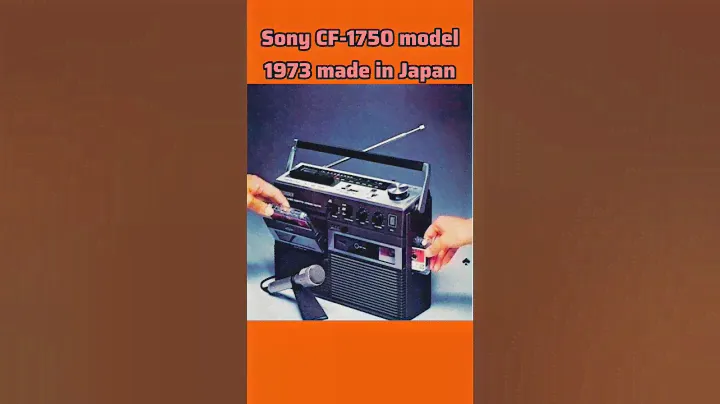 Sony CF-1750 double cassette player 1974 made in Japan 🤩🌠